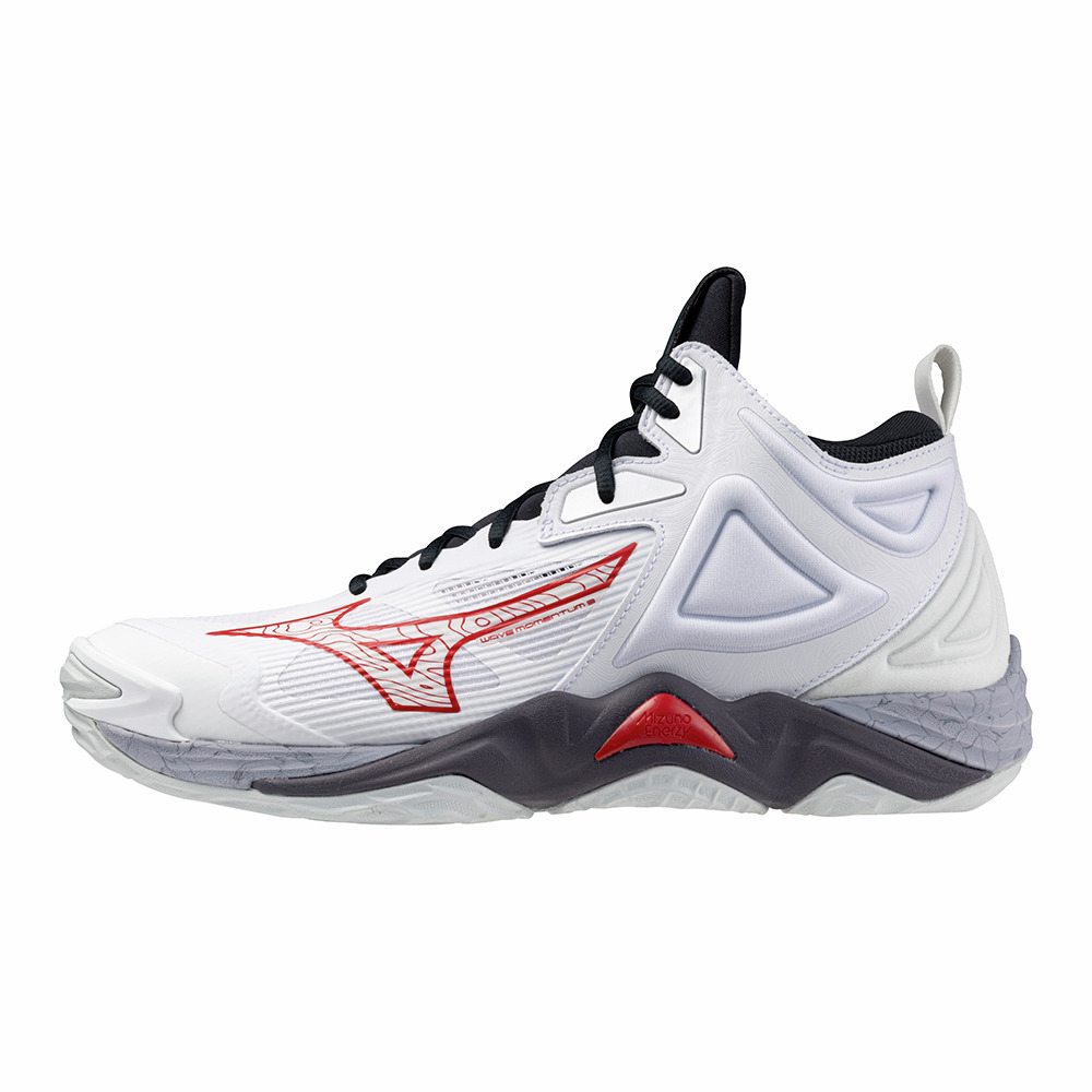 MIZUNO MOMENTUM 3 MID WHITE SALSA BLACK