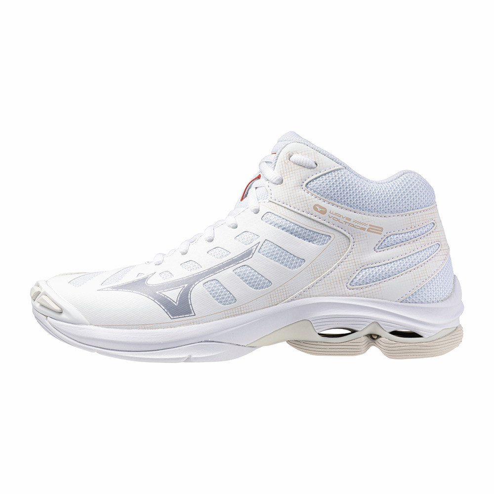 MIZUNO VOLTAGE 2 MID W WHITE ALEUTIAN CLOUD PINK
