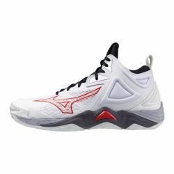 foto SALDI MIZUNO MOMENTUM 3 MID WHITE SALSA BLACK