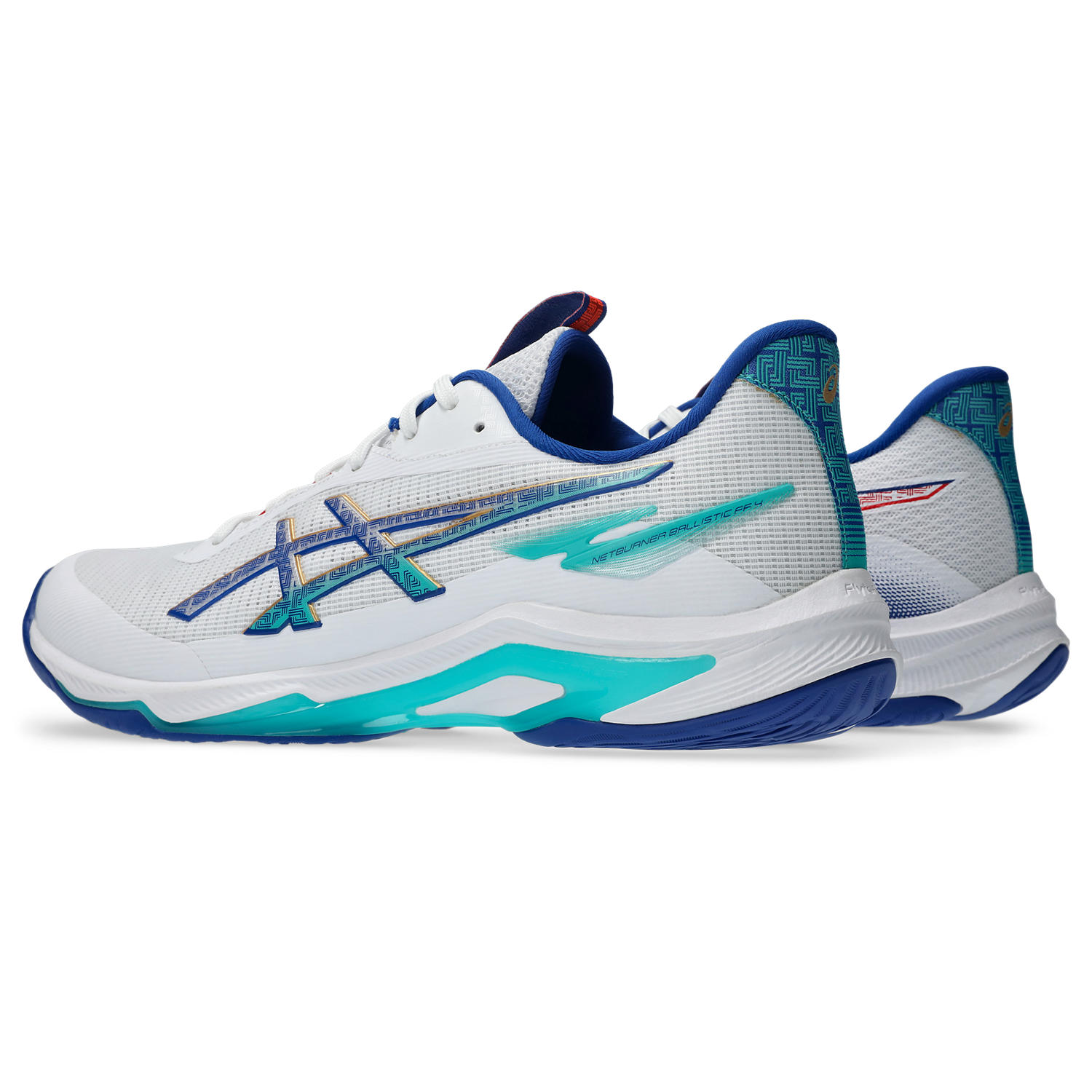 ASICS NETBURNER BALLISTIC FF 4 WHITE ASICS BLUE