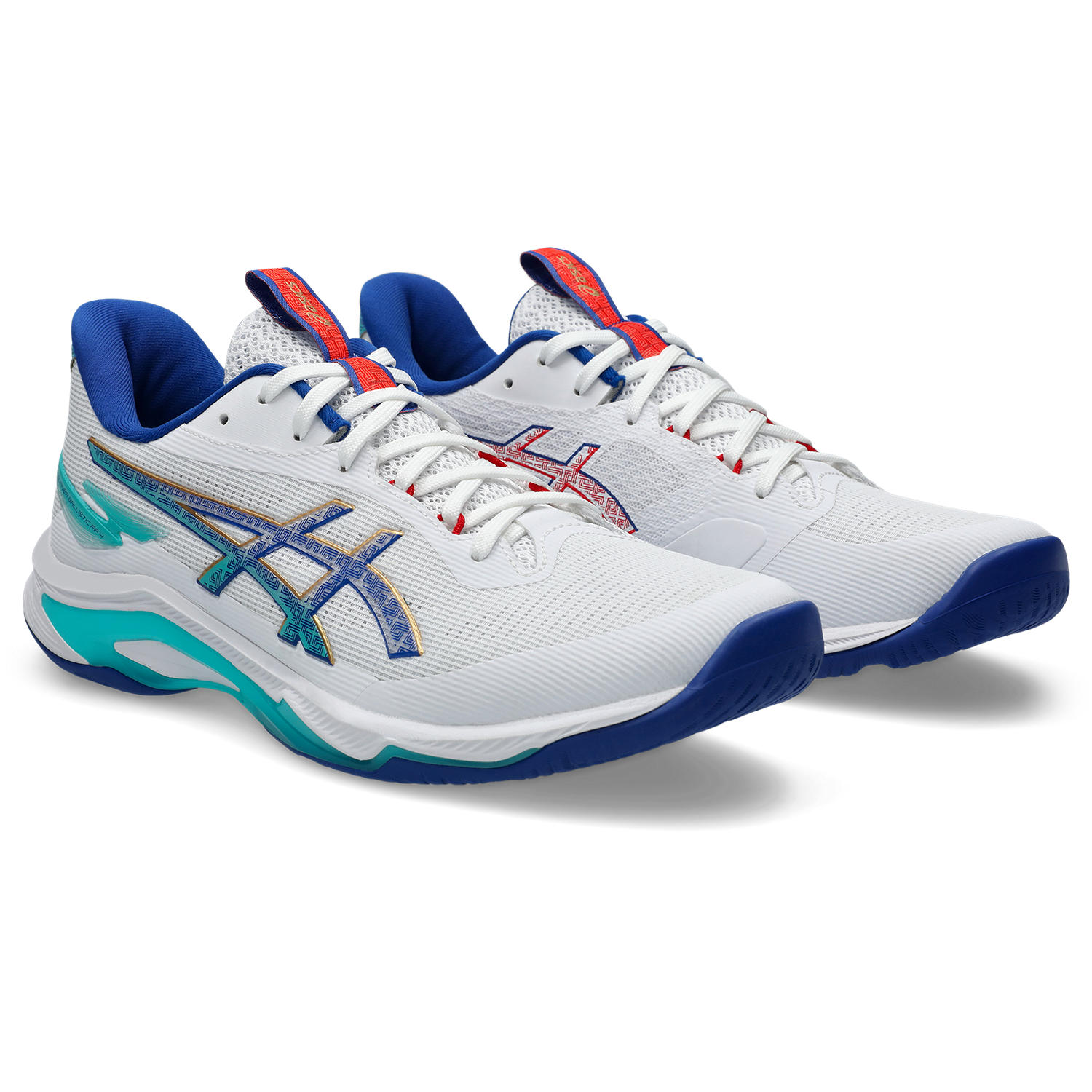 ASICS NETBURNER BALLISTIC FF 4 WHITE ASICS BLUE