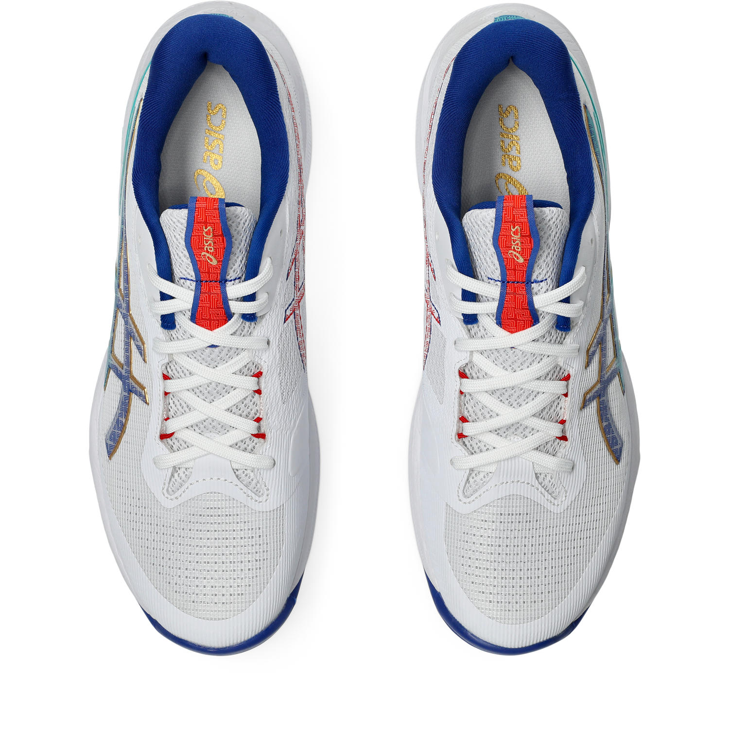 ASICS NETBURNER BALLISTIC FF 4 WHITE ASICS BLUE