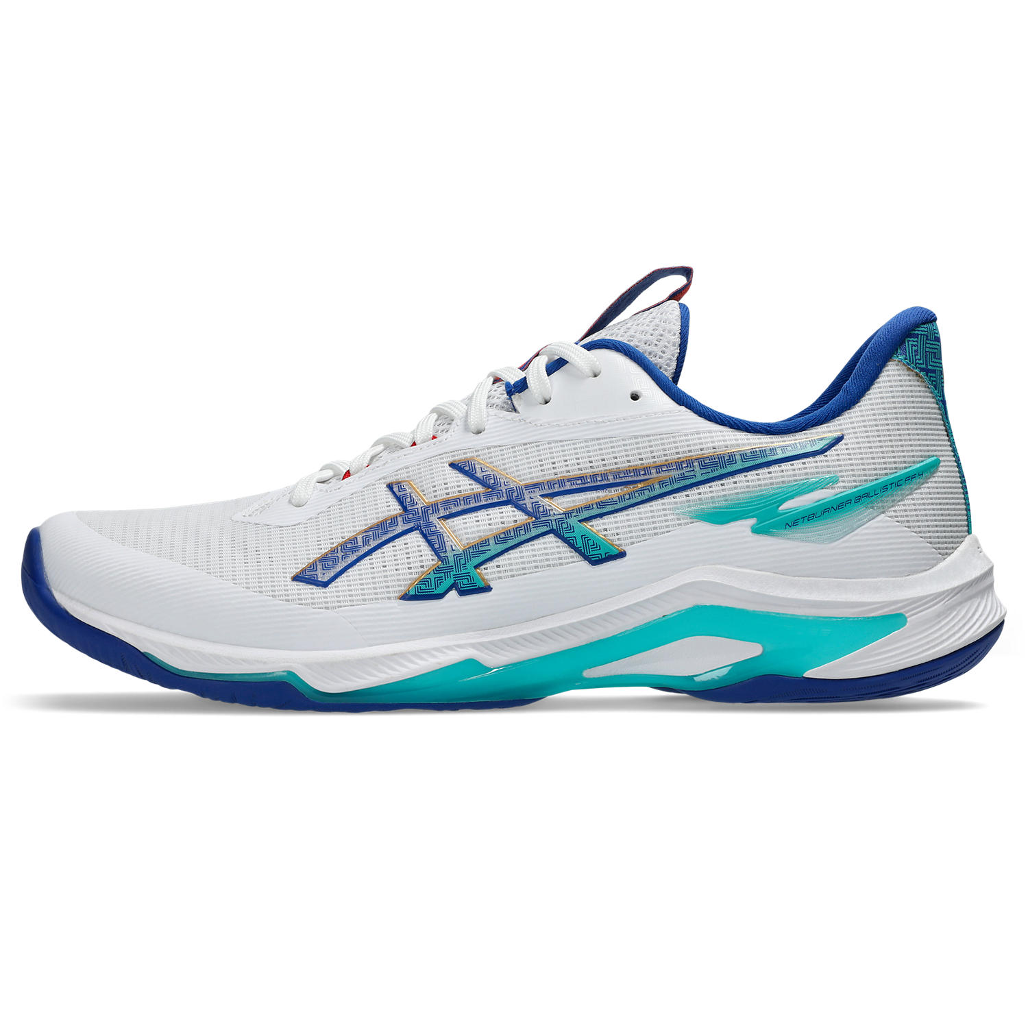ASICS NETBURNER BALLISTIC FF 4 WHITE ASICS BLUE