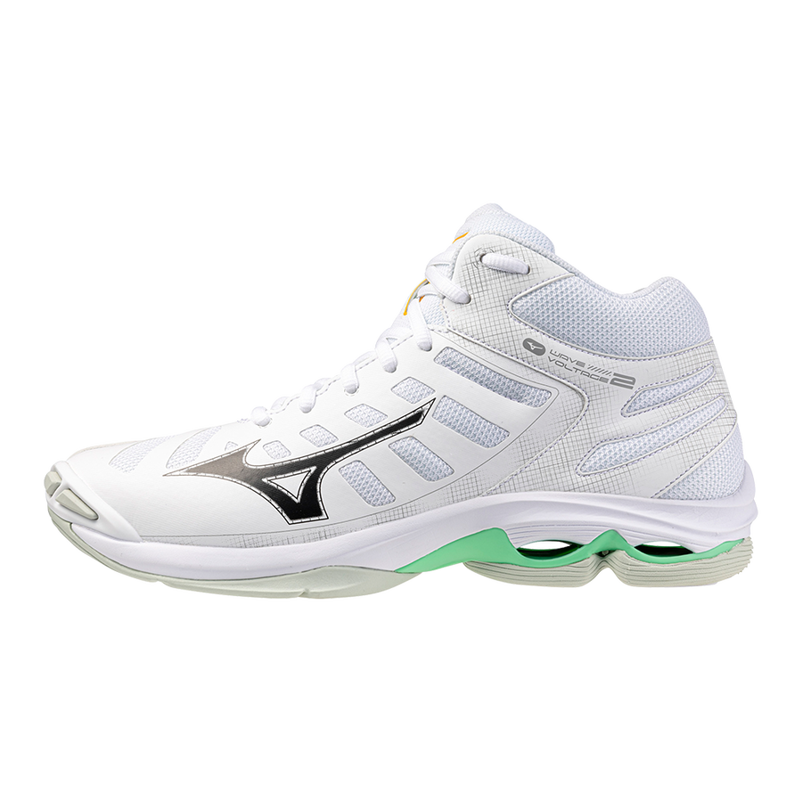 MIZUNO VOLTAGE 2 MID WHITE BLACK FROZEN EMERALD