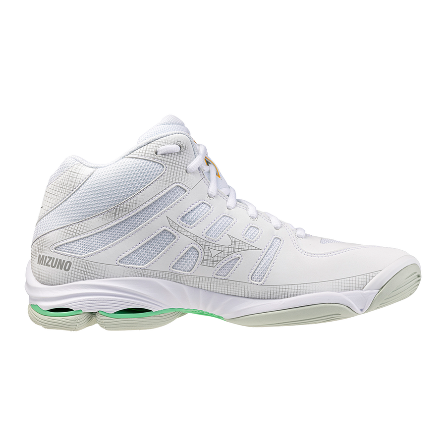 MIZUNO VOLTAGE 2 MID WHITE BLACK FROZEN EMERALD