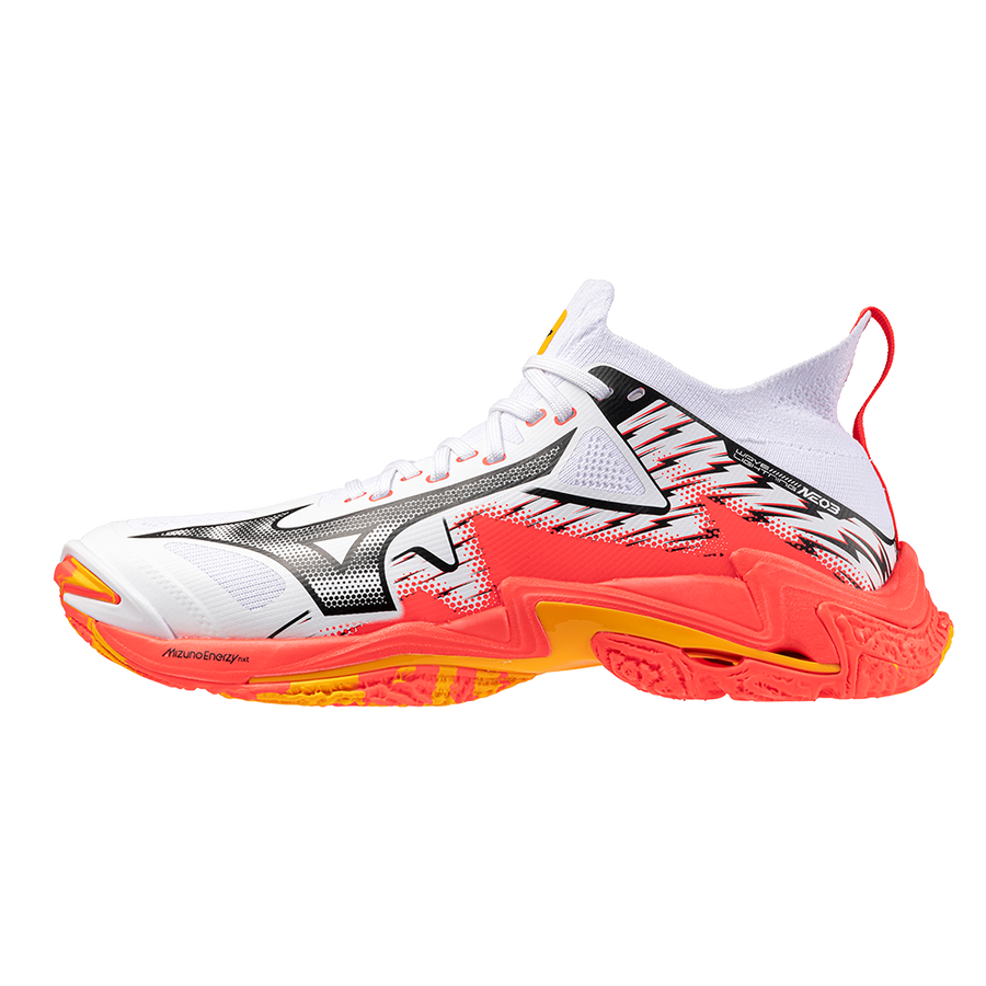 MIZUNO WAVE LIGHTNING NEO WHITE FIERY CORAL2 CITRUS
