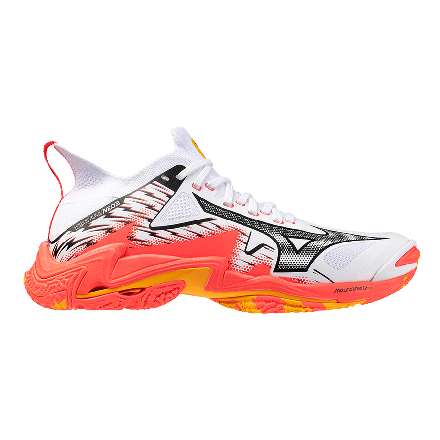 MIZUNO WAVE LIGHTNING NEO WHITE FIERY CORAL2 CITRUS