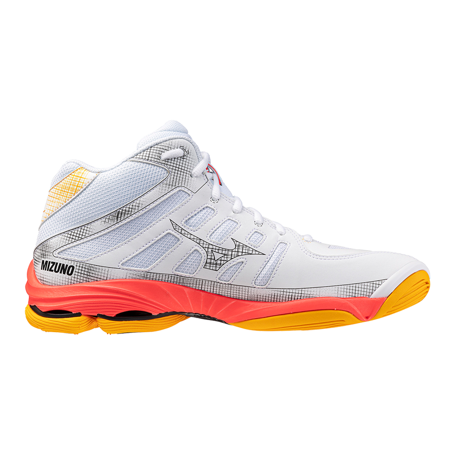 MIZUNO WAVE VOLTAGE  2 MID WHITE FIERY CORAL2 CITRUS