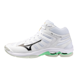 foto XMAS MIZUNO VOLTAGE 2 MID WHITE BLACK FROZEN EMERALD