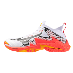 foto MIZUNO WAVE LIGHTNING NEO 3 WHITE FIERY CORAL2 CITRUS