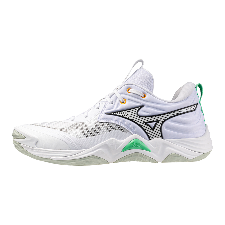 MIZUNO WAVE MOMENTUM ELITE WHITE BLACK FROZEN EMERALD