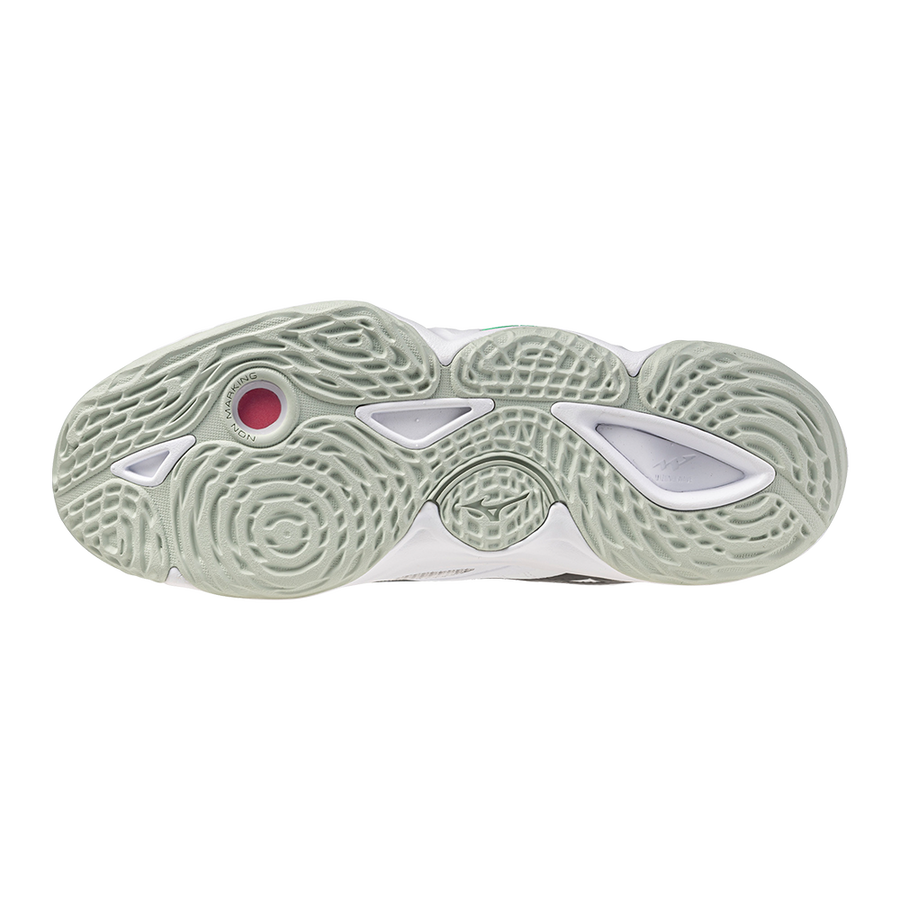 MIZUNO WAVE MOMENTUM ELITE WHITE BLACK FROZEN EMERALD