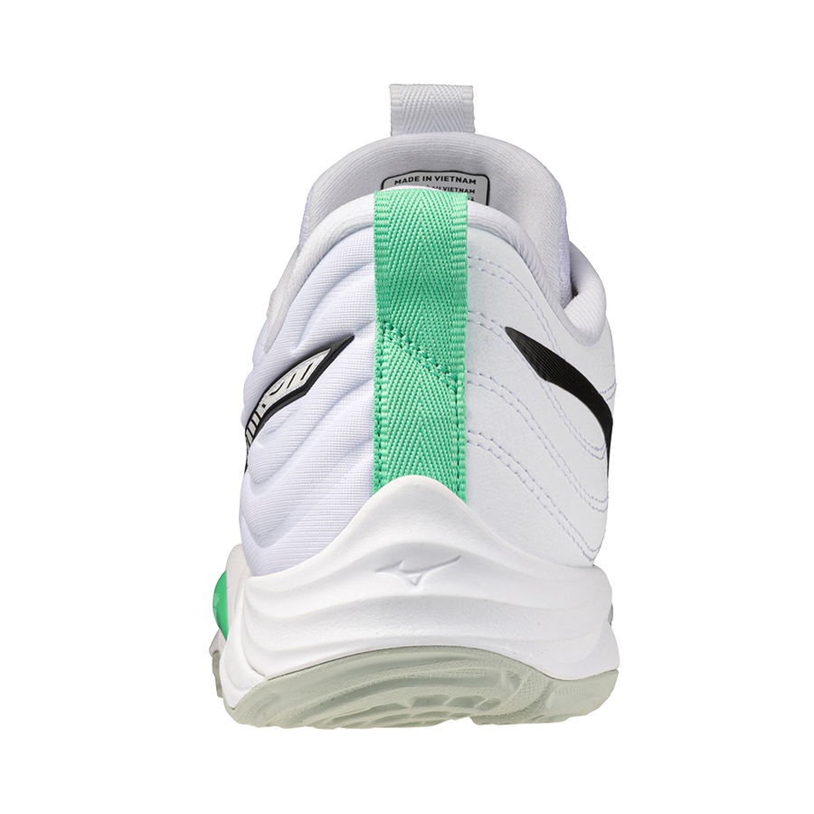 MIZUNO WAVE MOMENTUM ELITE WHITE BLACK FROZEN EMERALD