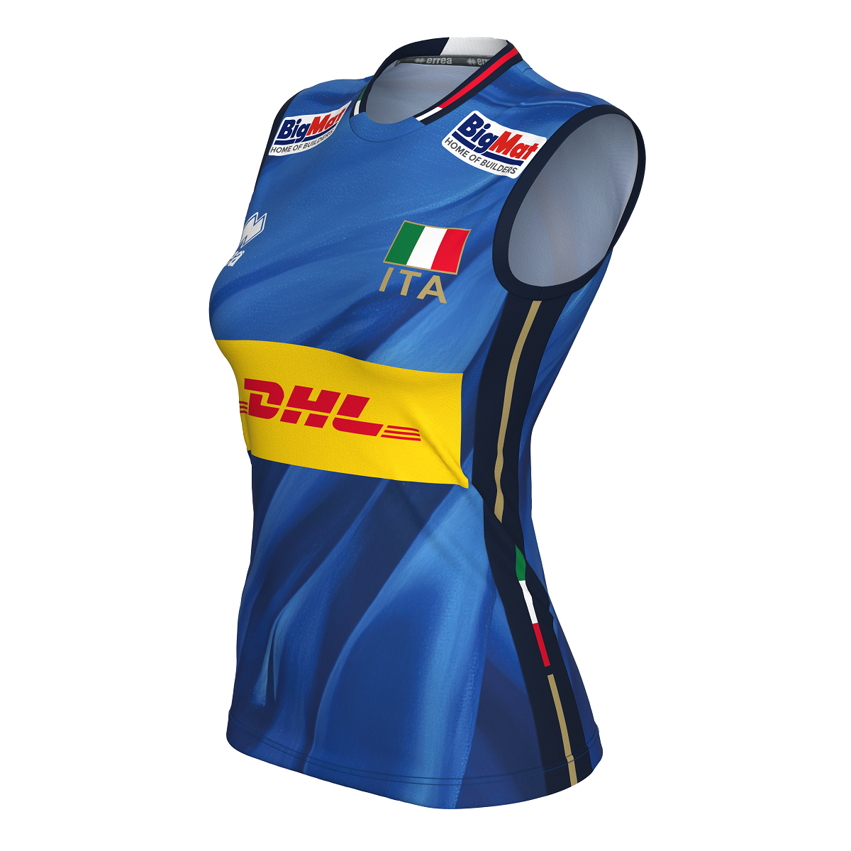 ERREA' MAGLIA NAZIONALE ITALIANA OFFICIAL DONNA FLAG BOX AZZURRO BLU