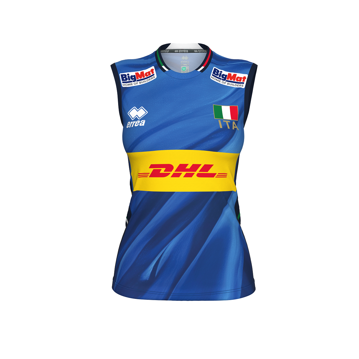 ERREA' MAGLIA NAZIONALE ITALIANA OFFICIAL DONNA FLAG BOX AZZURRO BLU