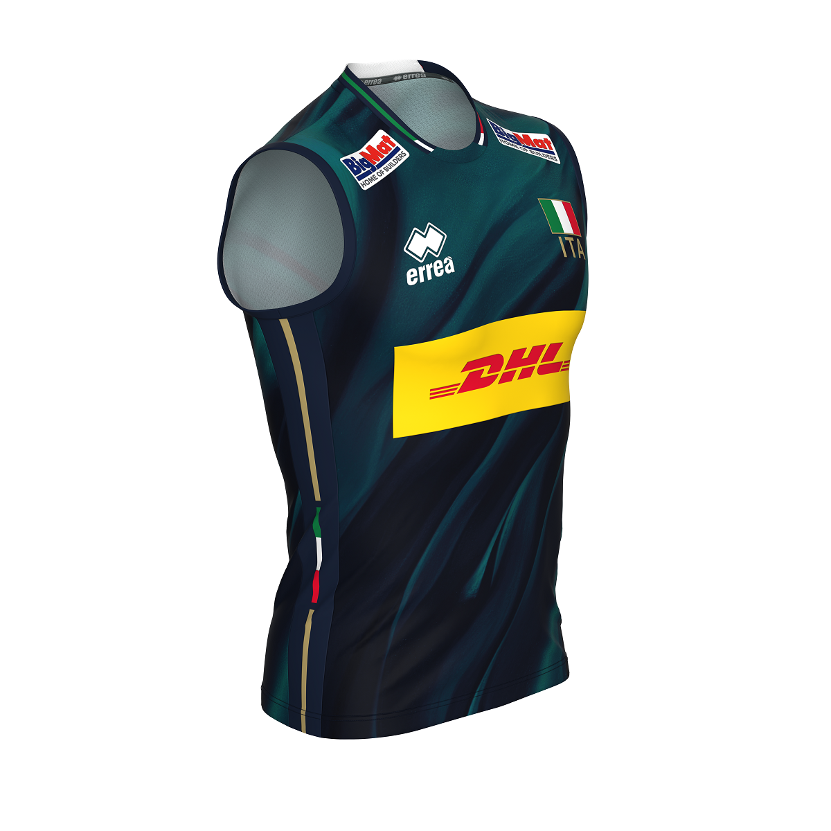 ERREA' MAGLIA NAZIONALE ITALIANA VOLLEY 3^MG GARA UNISEX JR PETROLIO BLU