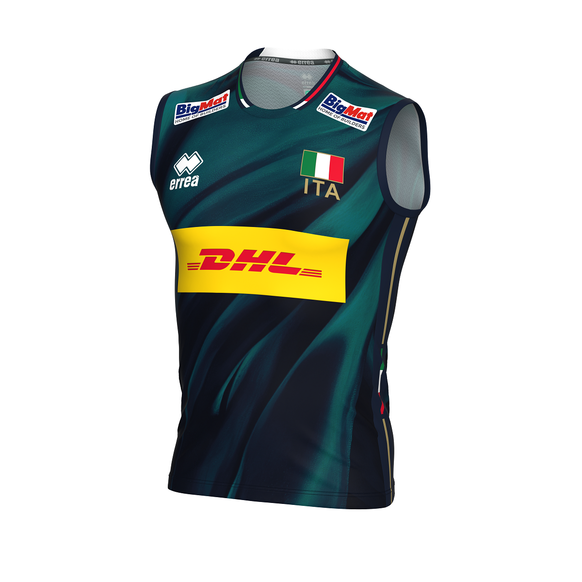 ERREA' MAGLIA NAZIONALE ITALIANA VOLLEY 3^MG GARA UNISEX JR PETROLIO BLU