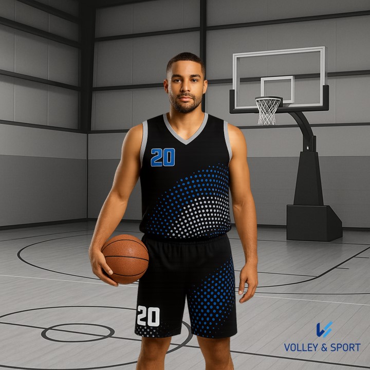 SHORT BASKET IN SUBLIMATICO