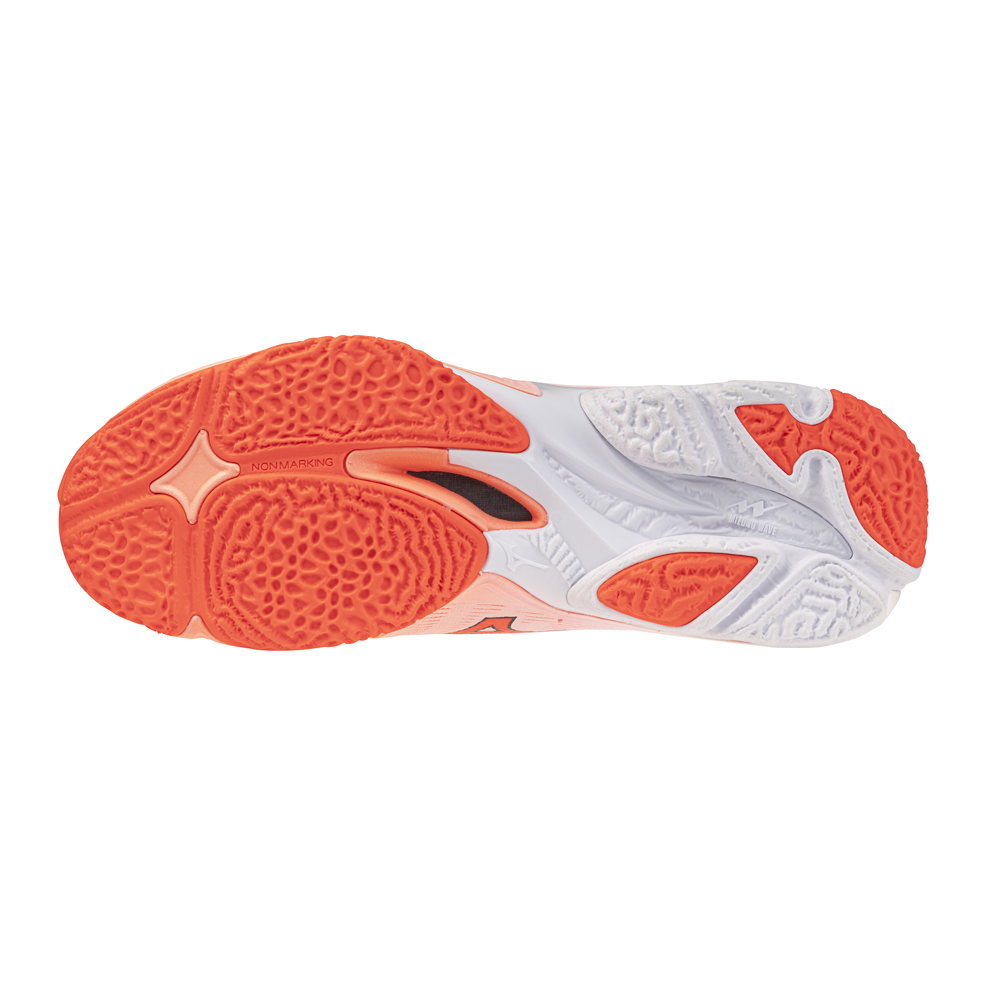 MIZUNO WAVE LIGHTNING ELITE FLAMINGO CORAL LAVA ORANGE WHI