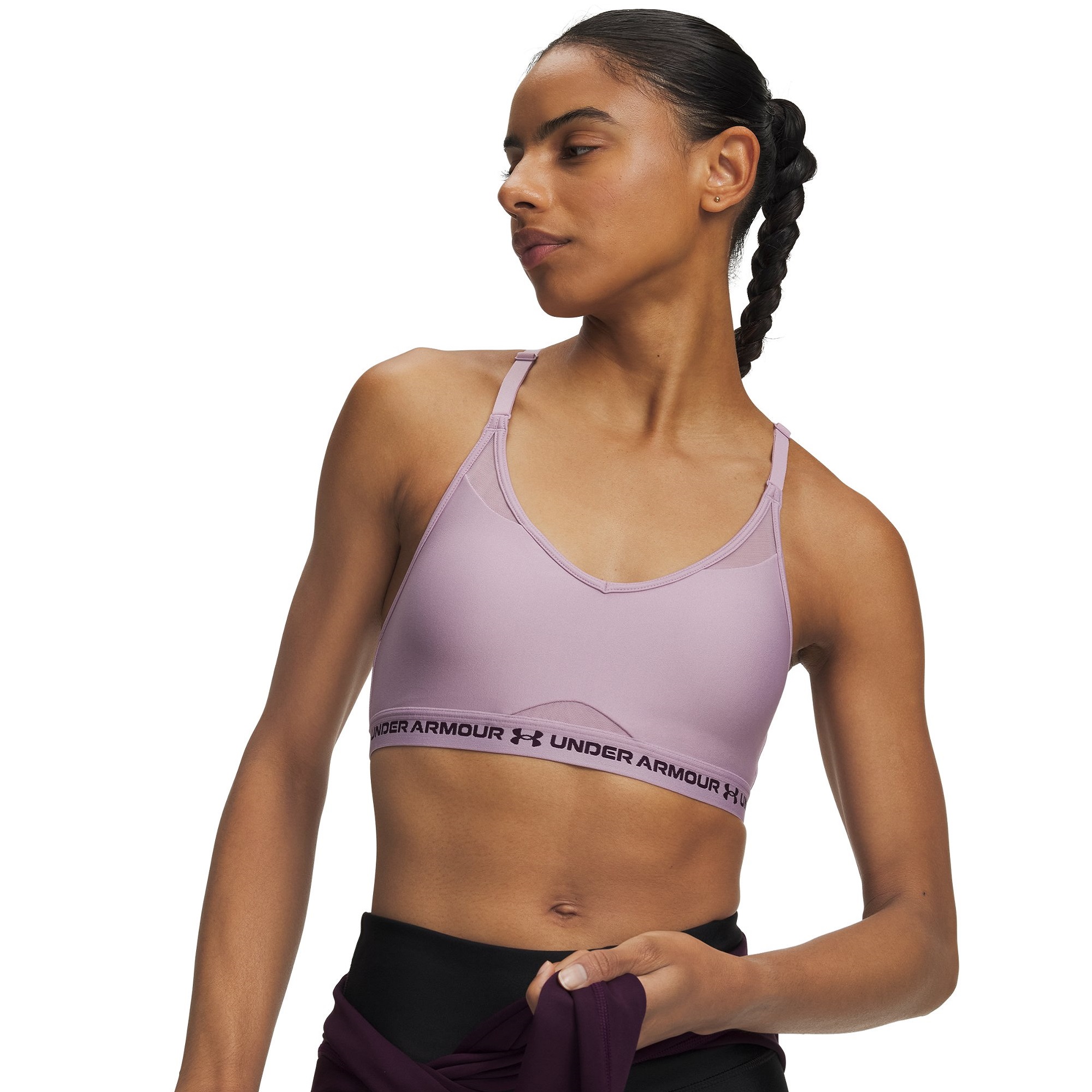 UNDER ARMOUR REGGISENO SPORTIVO CROSSBACK LOW BRA LILLA