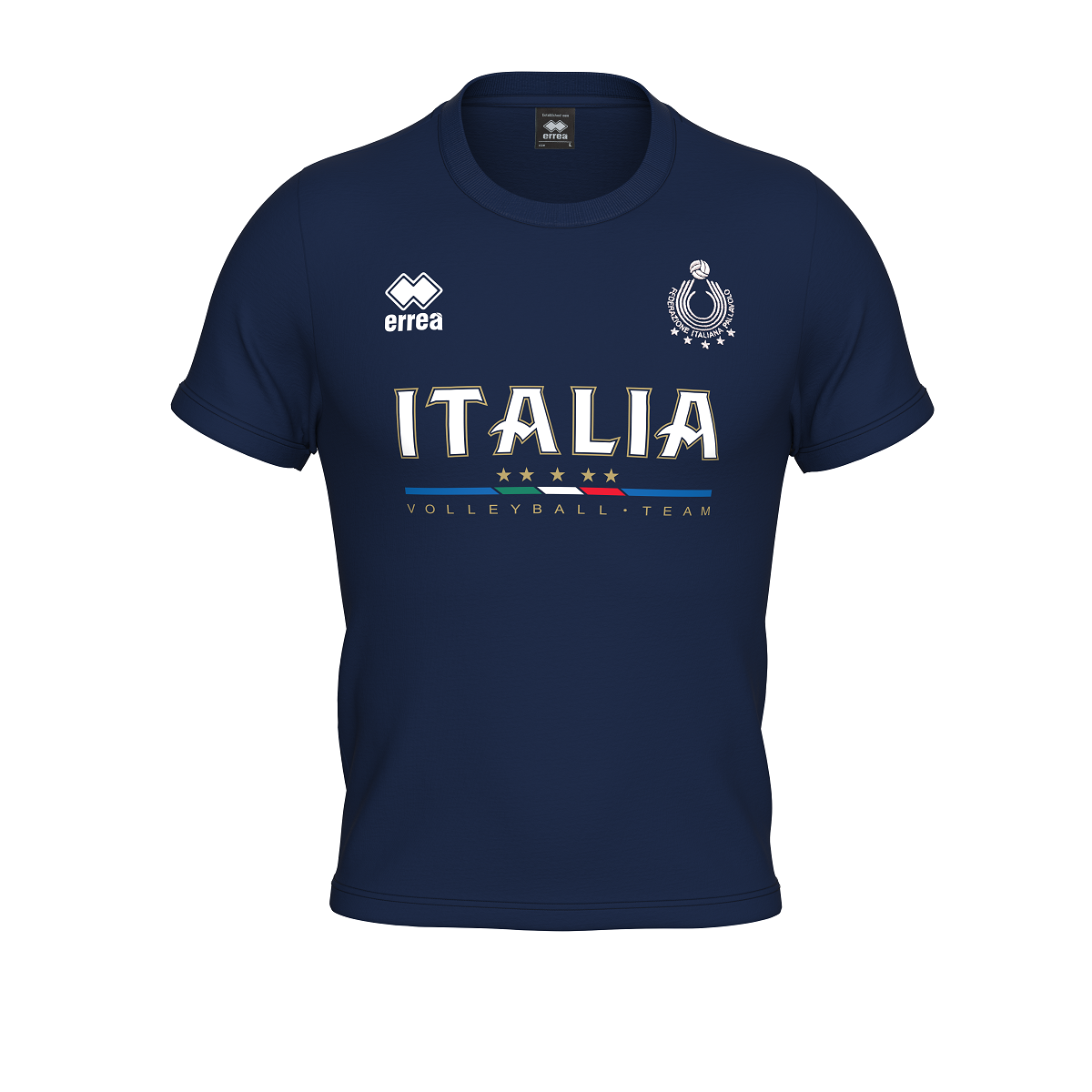 ERREA' NAZIONALE ITALIANA VOLLEY T-SHIRT EVO UNISEX BLU